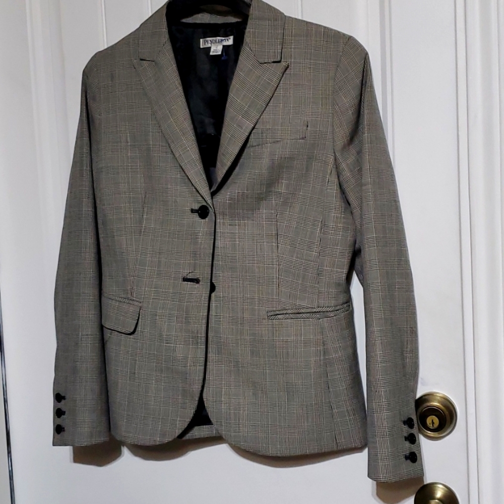 Pendleton Checked Women's Jacket Size 12 - image 1